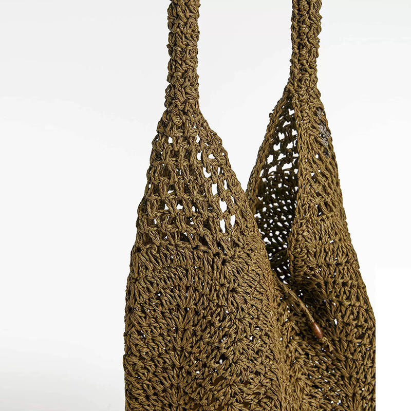 Sac à bandoulière en paille, design spécial, sac en paille portable, sac tressé, sac de plage, sac pour femme