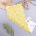 Robe tricotée femme printemps-été sexy transparente ajourée découpée, à gland oblique, jupe de plage