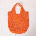 Sac de plage pour femme, grande capacité, ajouré, couleur bonbon frais, sac à bandoulière, fourre-tout tissé, portable