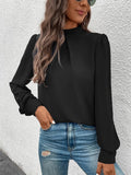 Damenbekleidung Frühling Sommer Langarm-Satin-Top-Hemd
