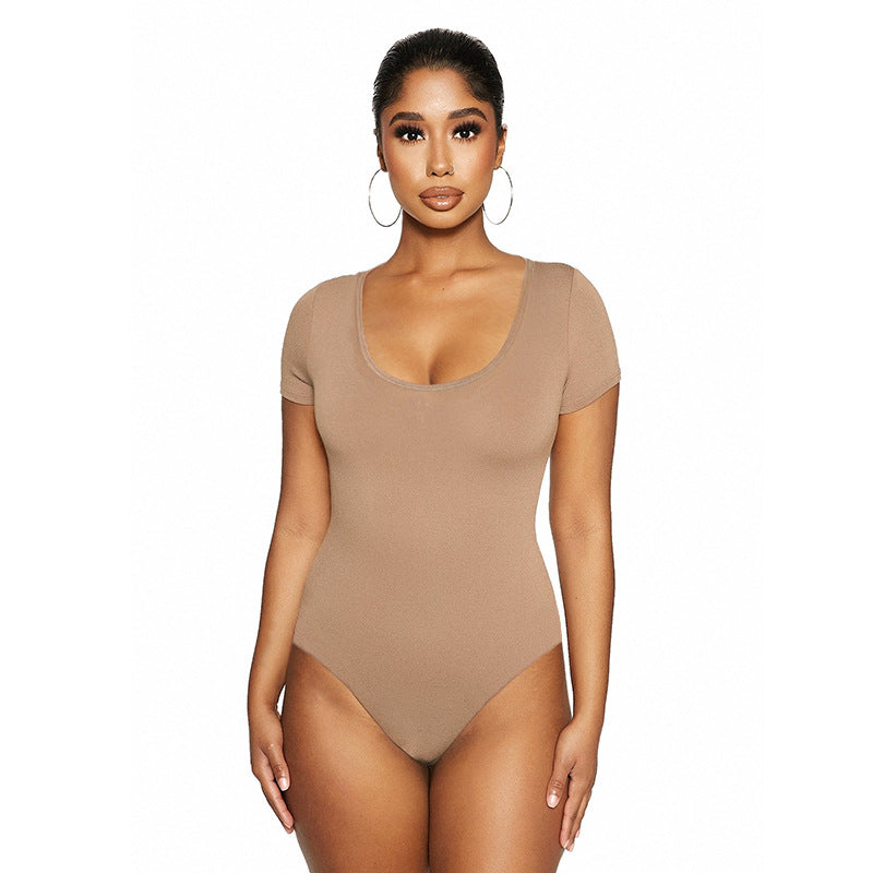 Body pour femme coupe ajustée et sexy, en rayonne, col en U, manches longues, collection automne