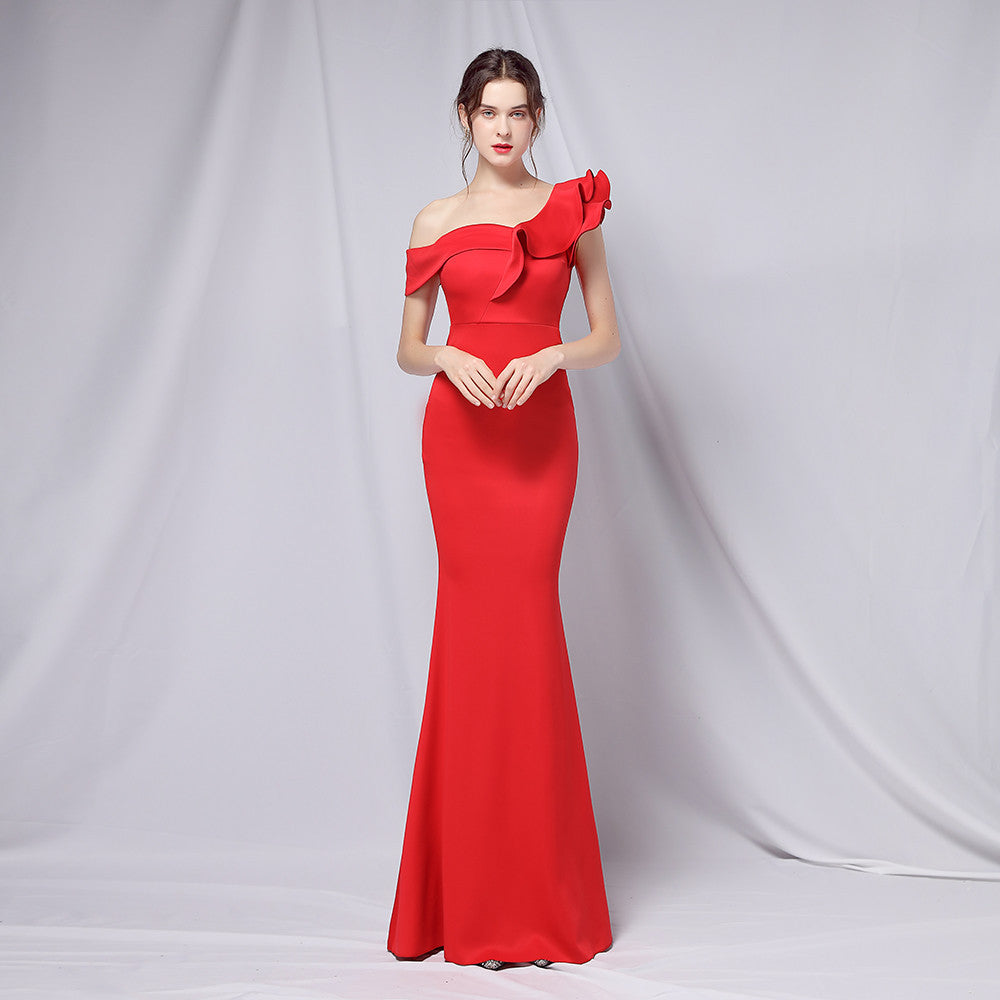 Robe de soirée élégante maxi bustier, robe de cocktail longue slim sirène sexy, robe de cérémonie