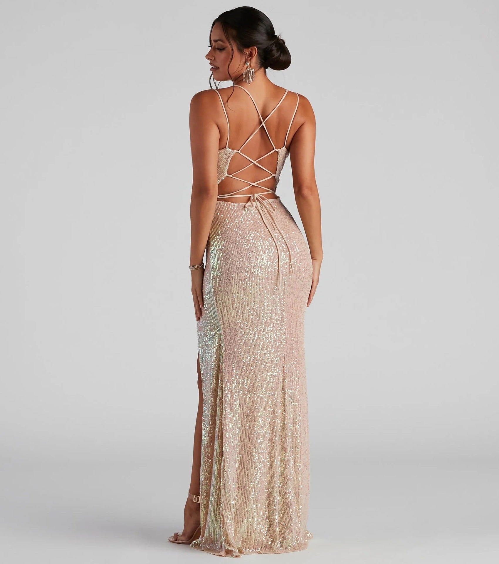 Sommer-Pailletten-Damen-Partykleid Club-Paillettenkleid Sexy Meerjungfrauenkleid