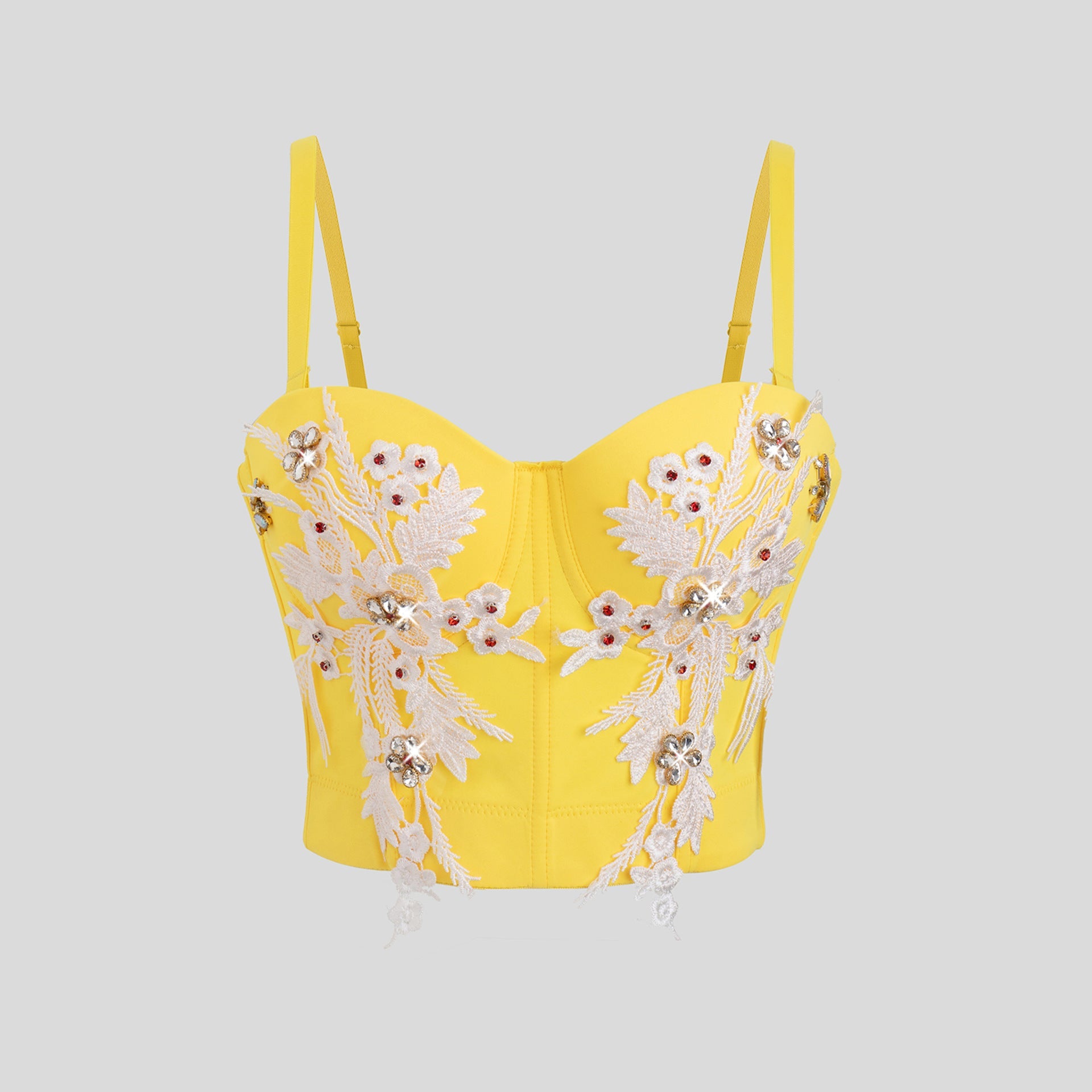 Corselet de luxe sexy à motifs floraux et design sophistiqué