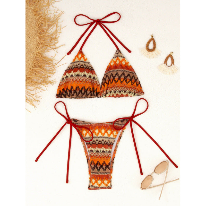 Sexy Dreiteiler Sexy Badeanzug Damen Split Strand Bikini Badeanzug
