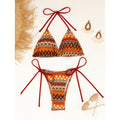 Sexy Dreiteiler Sexy Badeanzug Damen Split Strand Bikini Badeanzug