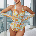 Badeanzug Damen Bauchbedeckend Dünner Träger Eng Rückfrei Sexy Frühling Einteiler Schwimmanzug