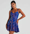 Robe courte à sequins pour femme, robe de soirée à bretelles