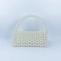 Sac à Main Femme en Perles Tressé en Acrylique Rétro Fée Petit Sac à Main Triangle Sac de Poignet