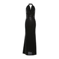 Robe Femme Printemps Sexy Décolleté Col Rabattu Sans Manches Dos Nu Ajustée pour Femme