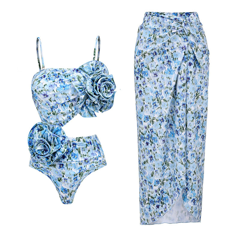 Décoration florale ou Maillot de bain ajouré pour femme Vêtement Tunique de plage