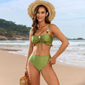 Perlen-Tether-Split-Badeanzug Damen dreiteilige Sets Bikini
