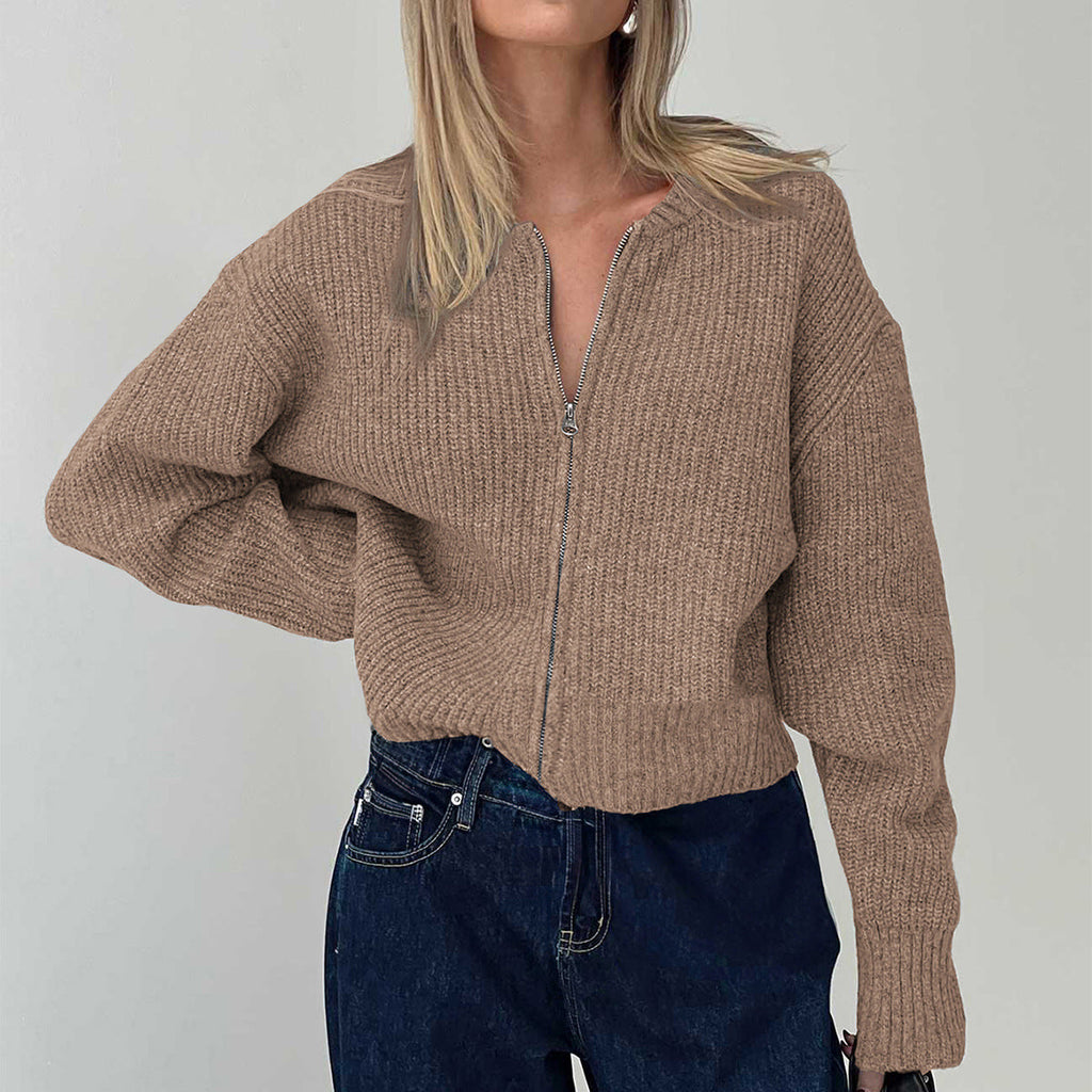 Freizeit Minimalistisch Langarm Unterzieh-Pullover Wollige Damenbekleidung Herbst Winter