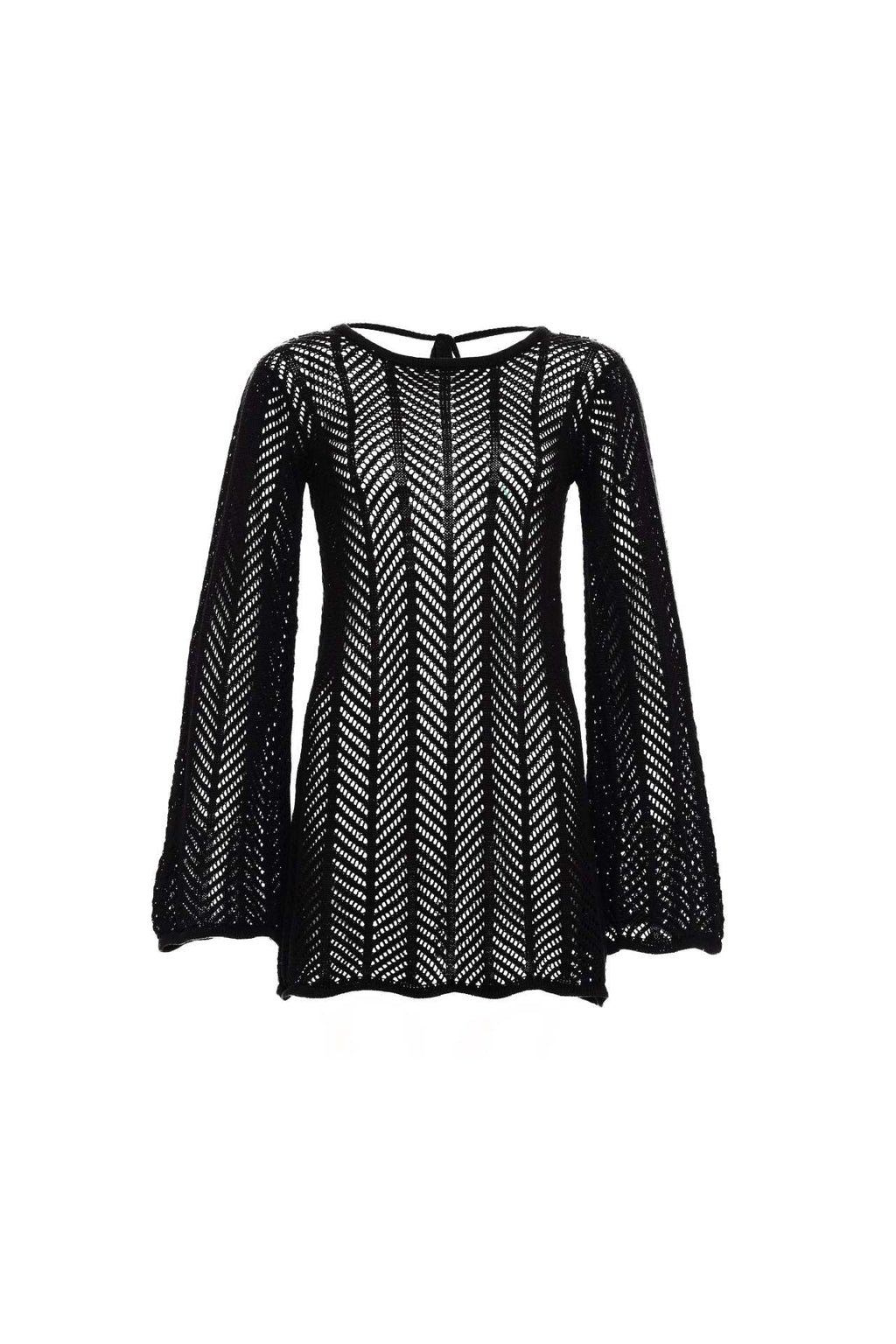 Sexy Cutout Strickkleid Sexy Rückenfreies Schnür-Fransen-Kleid Urlaub Strandkleid Bluse Damen