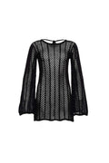 Sexy Cutout Strickkleid Sexy Rückenfreies Schnür-Fransen-Kleid Urlaub Strandkleid Bluse Damen