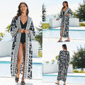 Cache-maillot de plage en rayonne, imprimé, cardigan sexy ample, chemise de protection solaire, paréo de plage