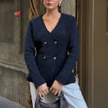 Gilet sans manches en laine minimaliste pour femme, automne-hiver