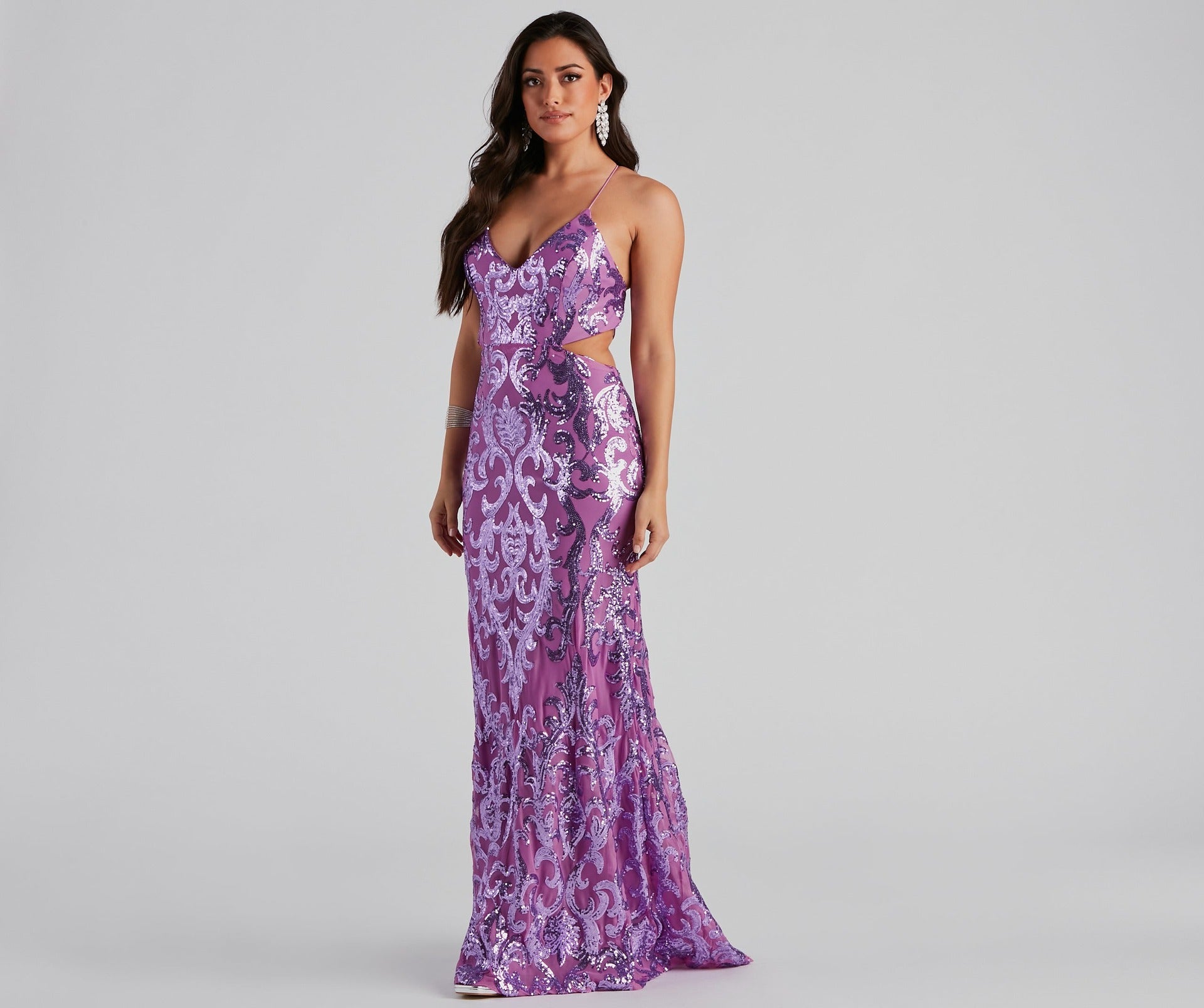 Paillettenstickerei Kleid Cocktail Host Zeremonielle Kleidung Elegantes Brautjungfernkleid