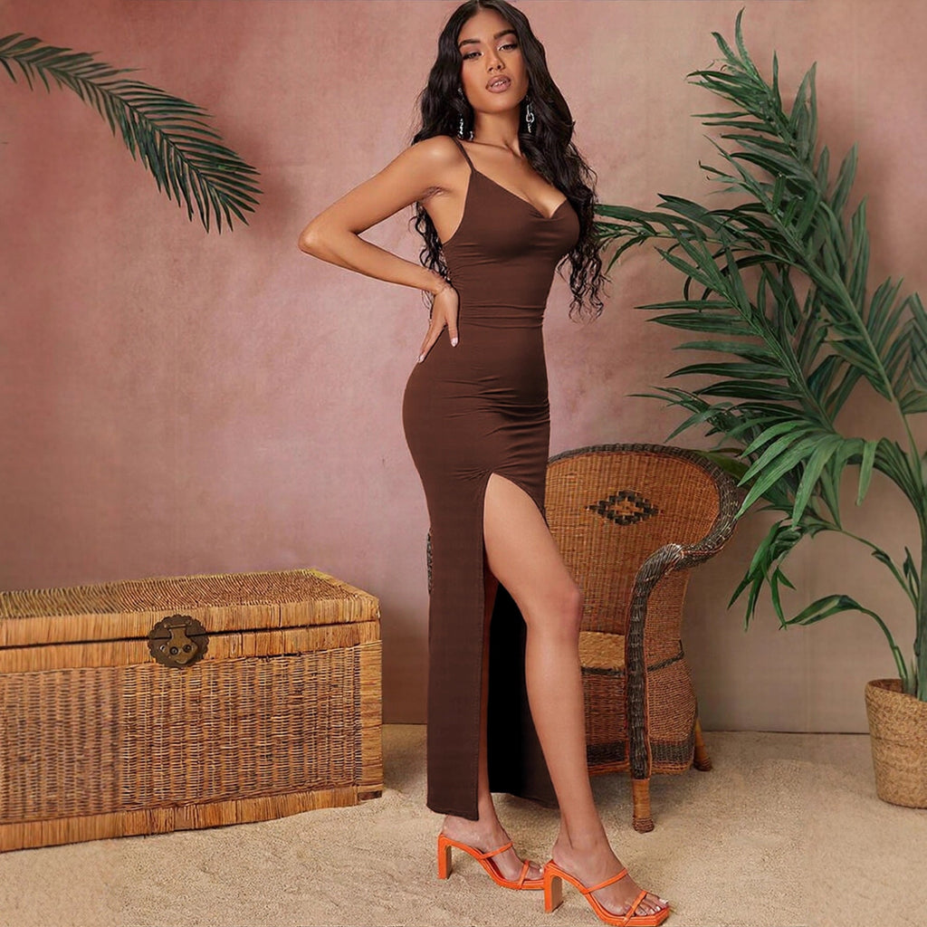 Robe femme sexy sans dos et sans bretelles pour adulte