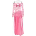 Sommer-Maxikleid mit Neckholder, sexy hohem Schlitz und Falten für Damen