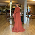 Robe de soirée en mousseline à épaule dénudée pour femme, coupe ample, printemps-automne