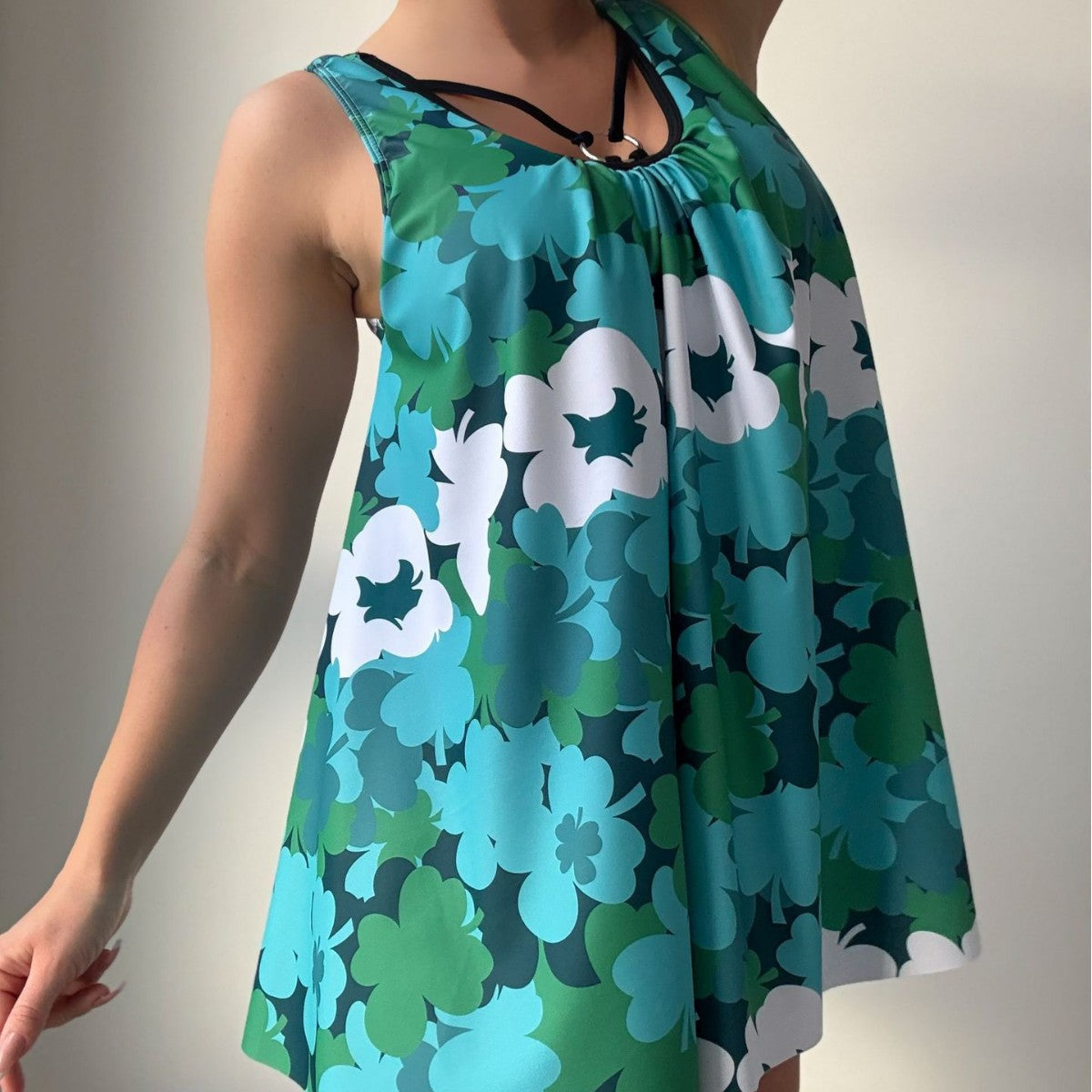 Maillot de bain deux pièces à imprimé floral pour femme