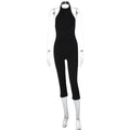 Combinaison bustier slim et sexy sans manches de couleur unie pour femme, collection été