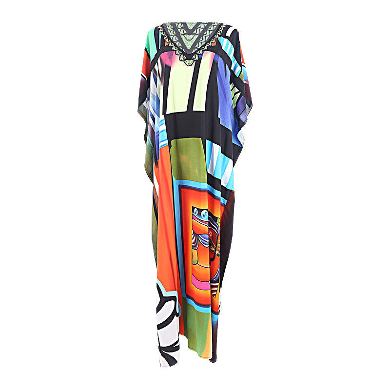Nouveau positionnement Imprimé Plage Couverture Sexy Cardigan Robe De Plage Cache-maillot