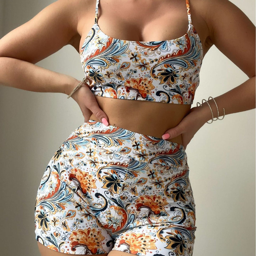 Bikini-Anzug mit Paisley-Muster