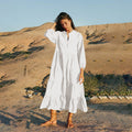 Cardigan long de plage avec protection solaire et poitrine froncée, vêtement de protection solaire, robe longue de vacances