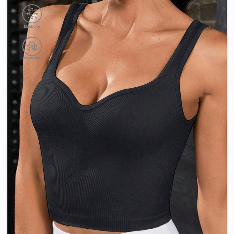 Gilet de sport Yoga Exercice Sangle Séchage rapide Respirant Dos nageur Course décontractée Sous-vêtement