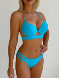 Maillot de bain russe de sport avec coussinets de poitrine pour femme sexy plage