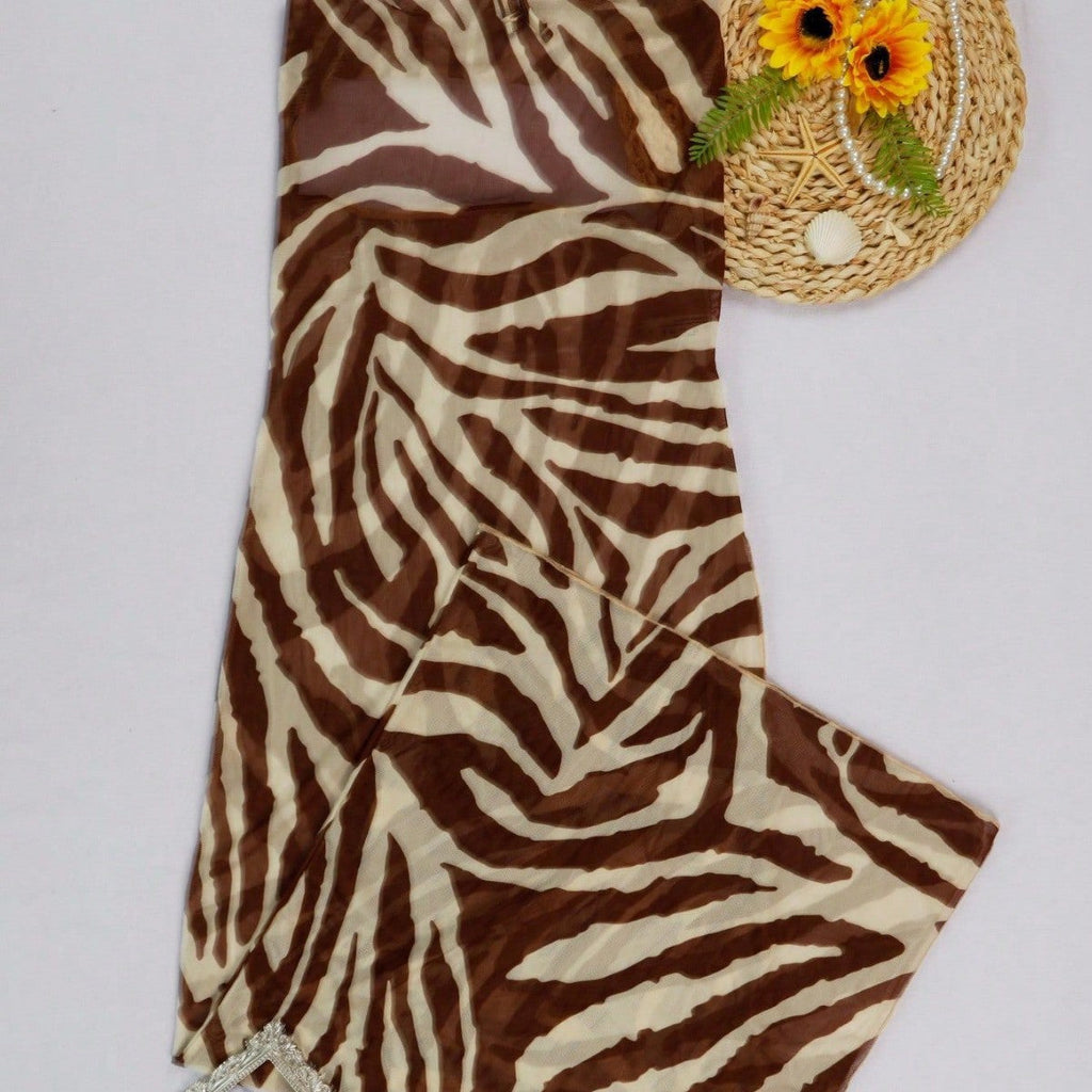 Robe sans bretelles dos nu, paréo de plage, vêtement d'extérieur de maillot de bain, robe de vacances à la plage, protection solaire.