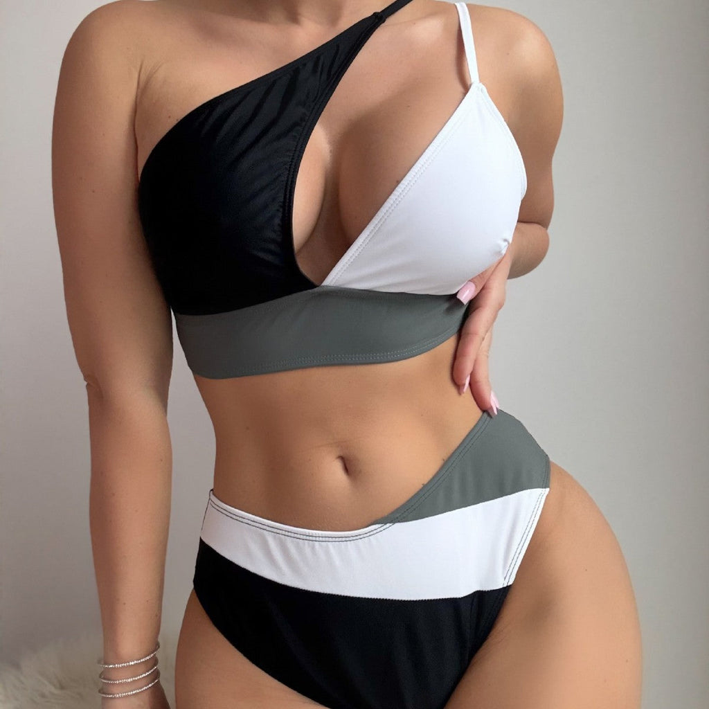 Schnür-Bikini-Badeanzug