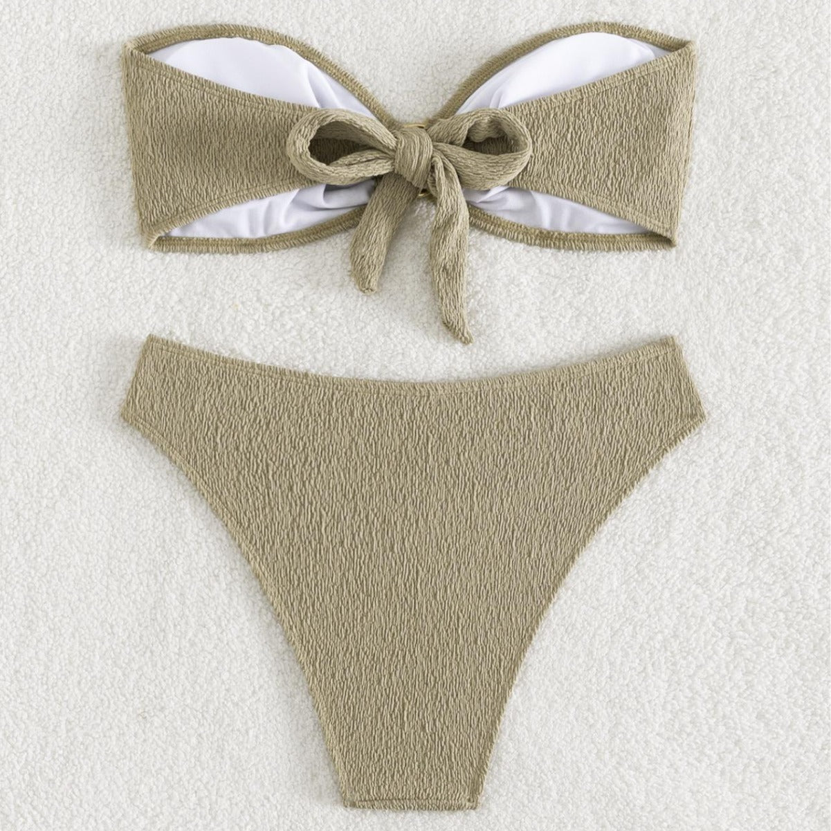 Maillot de bain sexy bikini avec coussinets de poitrine femme maillot de bain bikini fendu