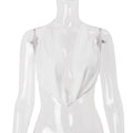 Vêtement pour femmes été sexy dos nu col licou laçage gilet sexy haut