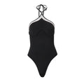 Herbst Sexy Street Girls Neckholder Rückenfrei Basic Bodysuit