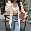 Vêtements Femme Automne Hiver Manteau en Laine Décontracté Avancé Pulls