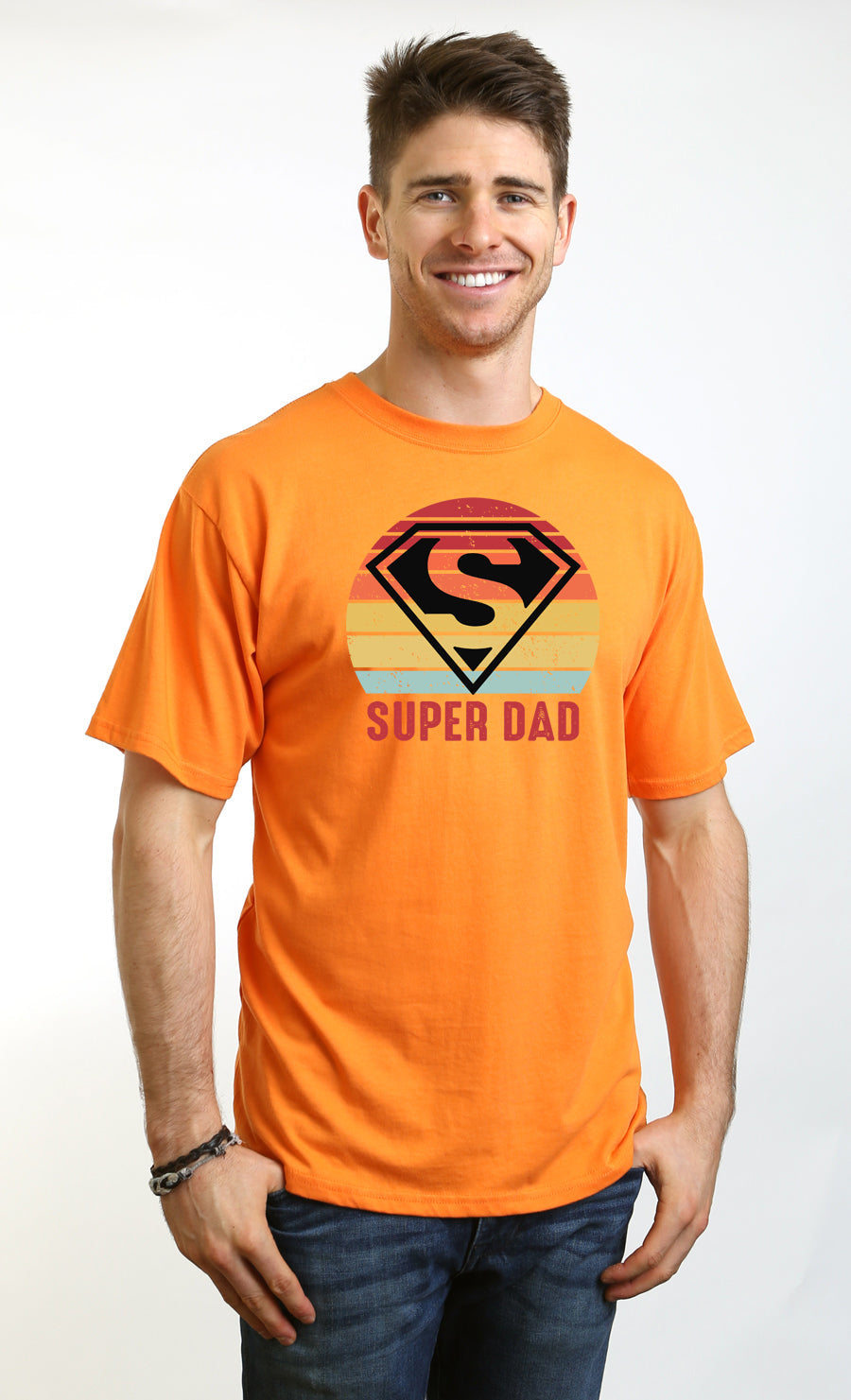 Super Dad Men's Bamboo Viscose/Organic Cotton Short Sleeve Graphic T-Shirt - The7Letter