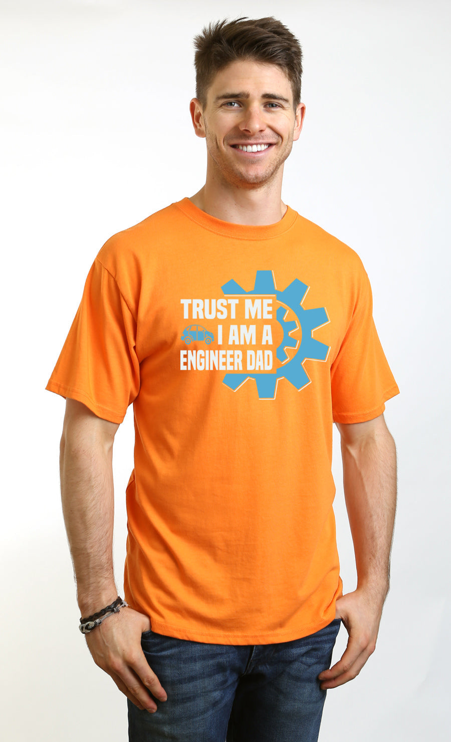 Trust Me I'm a Engineer Dad Men's Bamboo Viscose/Organic Cotton Short Sleeve Graphic T-Shirt - The7Letter
