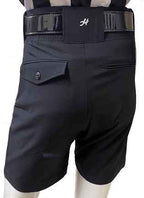 NEW - Honig's Lightweight Poly/Spandex Football Short Black w/White Stripe