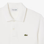 Lacoste Mens Light Pique Polo - White