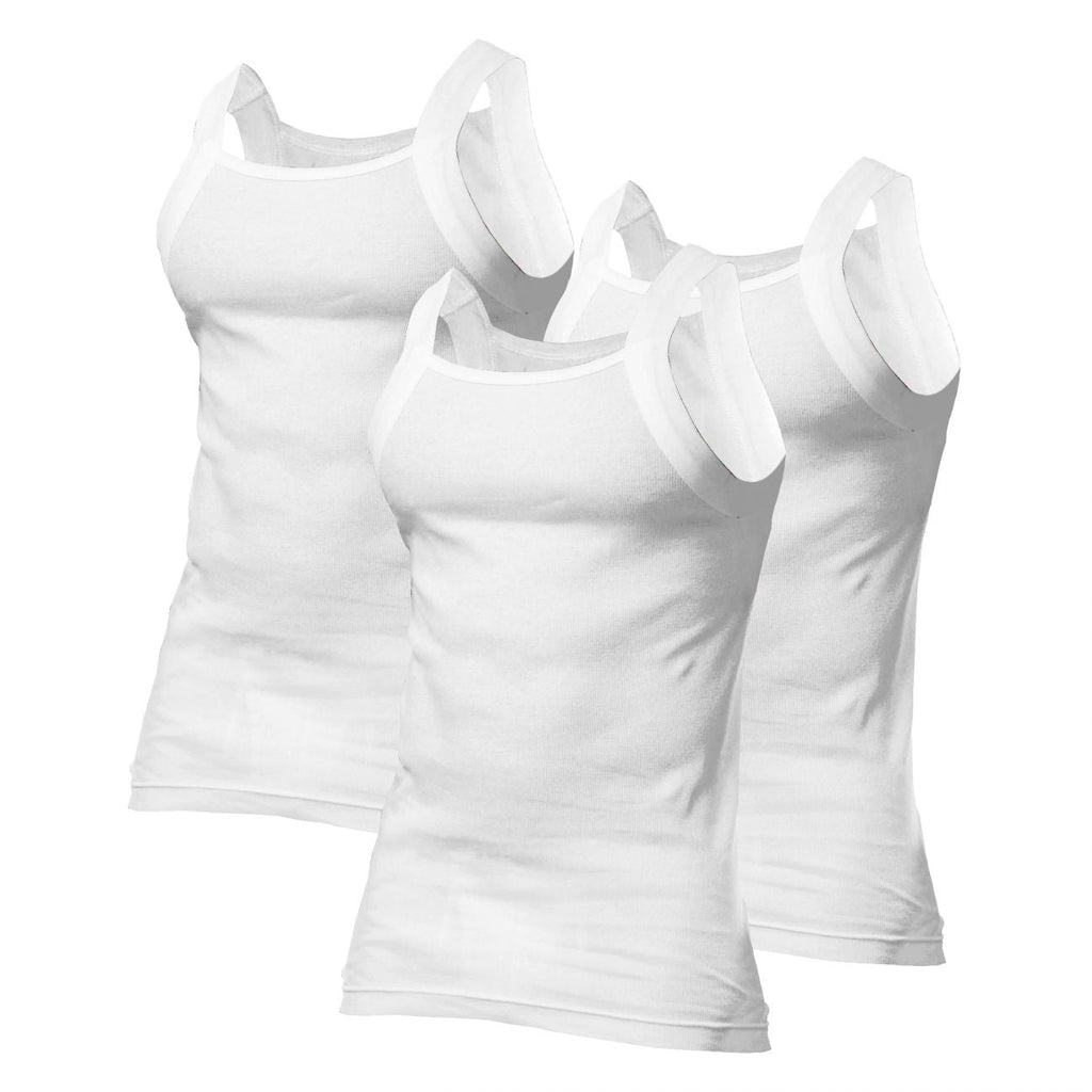 Papi 559102-100 3er-Pack Square Neck Tanktop Farbe Weiß