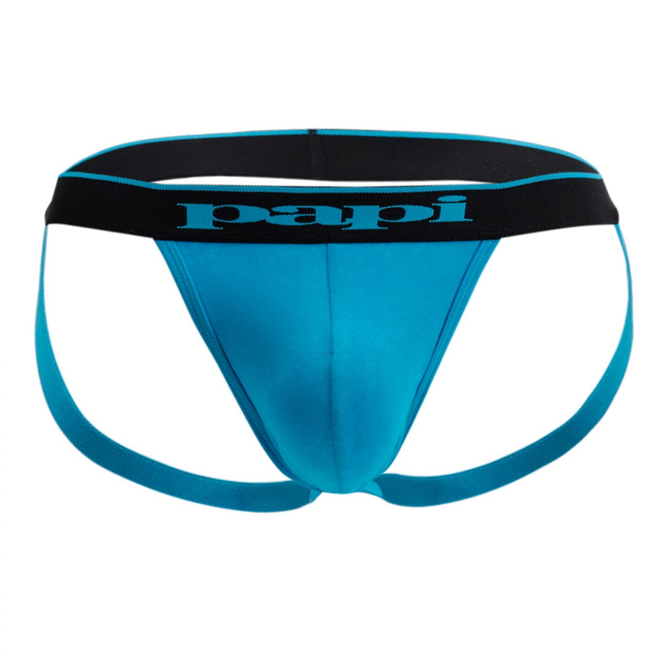 Papi 980911-941 Jockstrap en Coton Extensible Lot de 3 Couleurs Noir-Cobalt-Bleu
