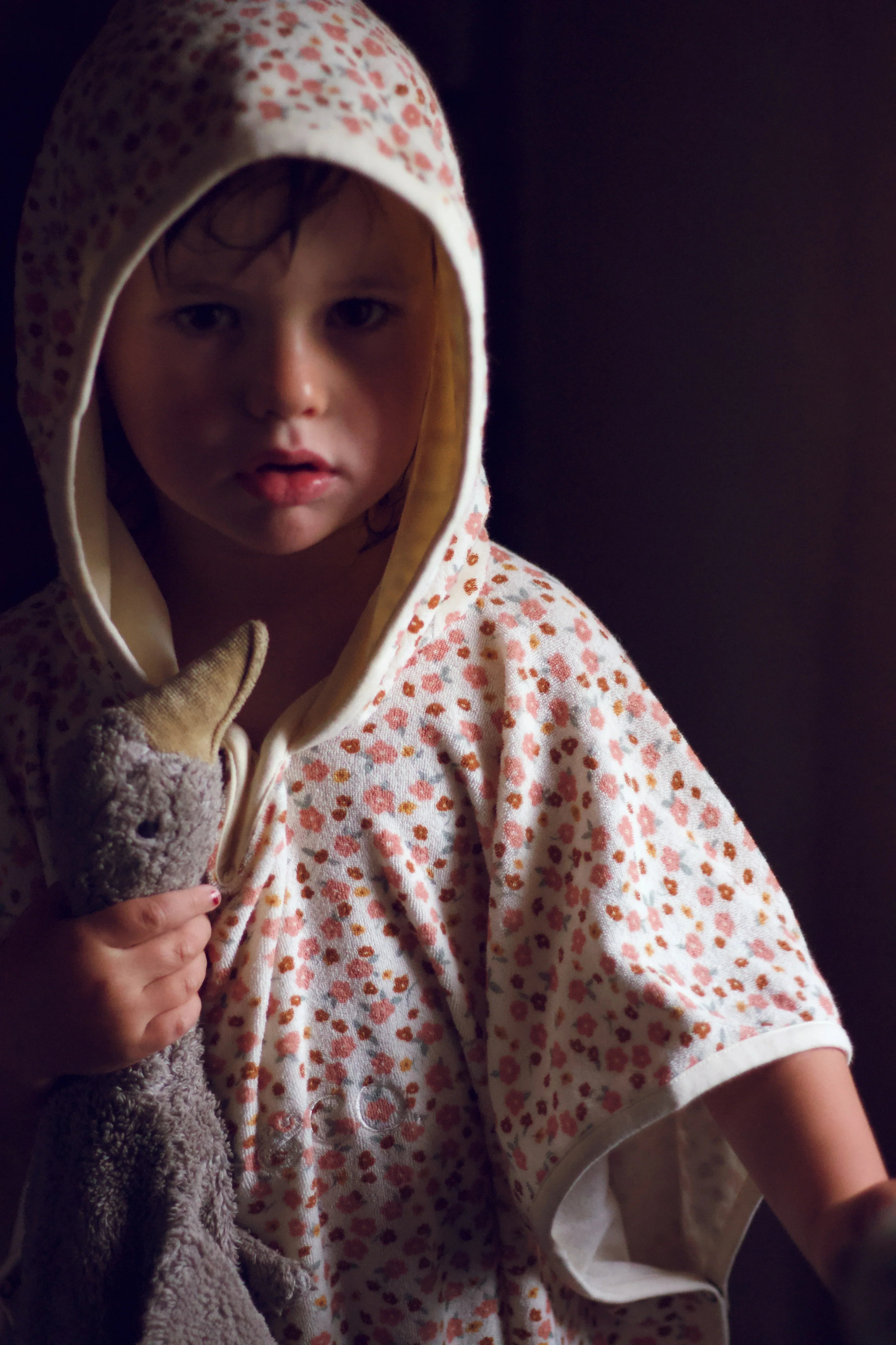 Bathing  Towel Poncho | Organic Cotton - Sunset Meadow - The7Letter