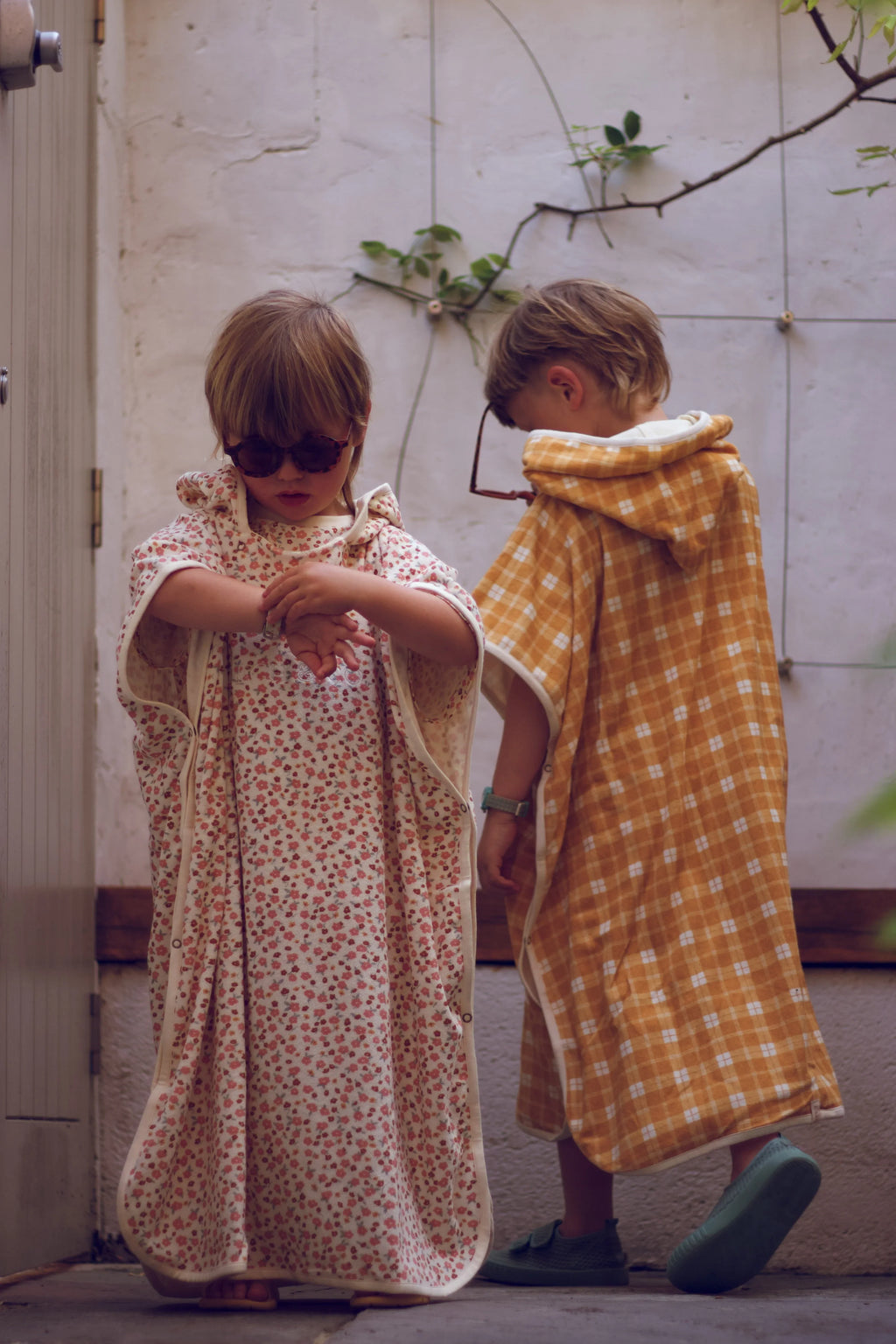 Bathing  Towel Poncho | Organic Cotton - Sunset Meadow - The7Letter