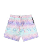 Psycho Bunny Boxer de bain imprimé Forster Bunny - Gris lavande