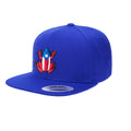 Casquette "SnapBack" bleu royal Porto Rico avec logo Coqui