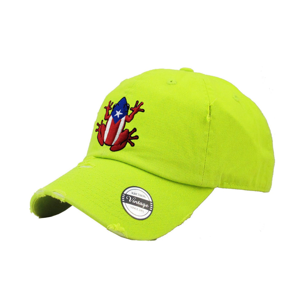 Chapeau vintage de Porto Rico avec logo Coqui