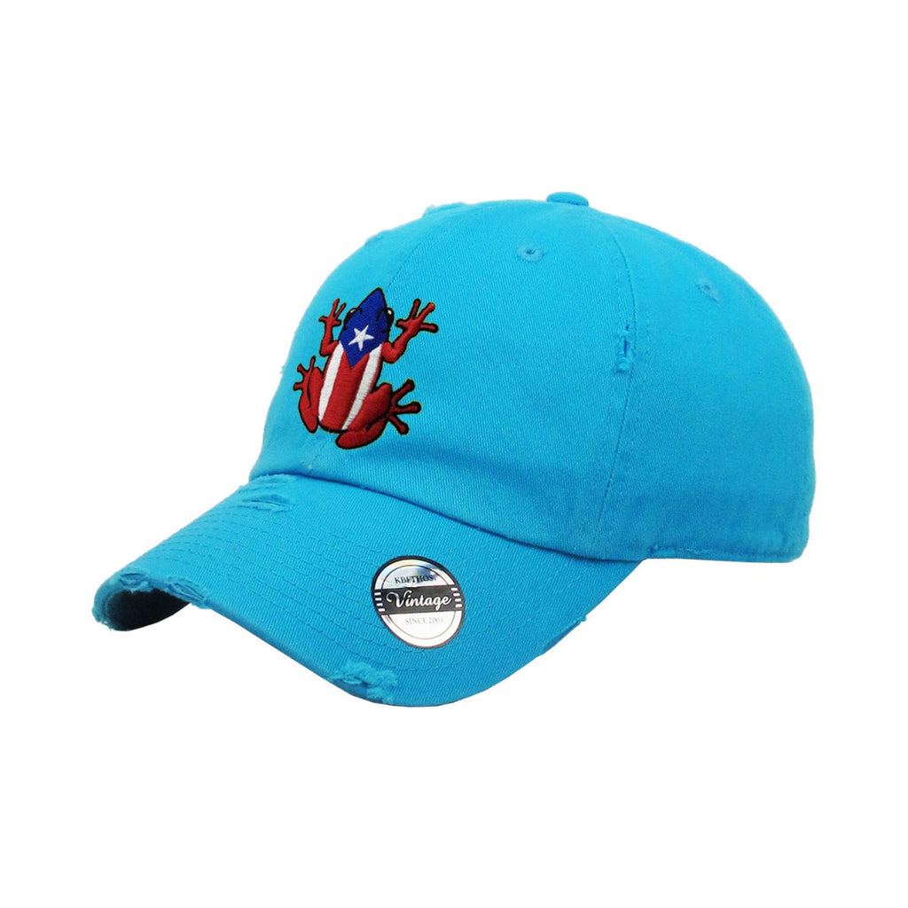 Chapeau vintage de Porto Rico avec logo Coqui